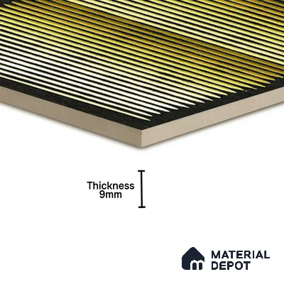 Highlighter Tiles  Tile TL 07240 C Carvino 8003 GLM (Gold) 1 ft x 1 ft Ceramic Matte Finish - 9 mm  | 2 mm Spacer is Mandatory (Sample)